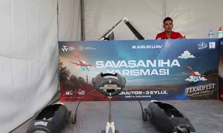 Siirt havalimanında gençlerin insansız hava aracı yarışması devrede