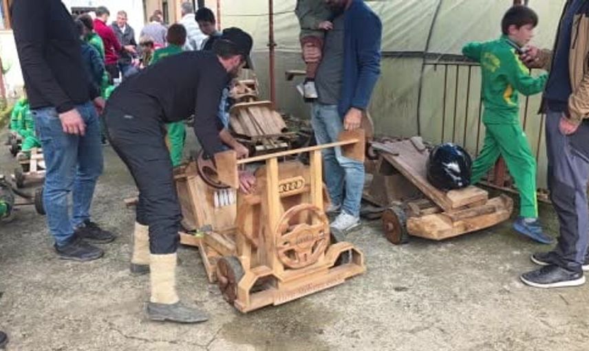 Rize'de tahta araba yarışları coşku dolu anlar yaşattı