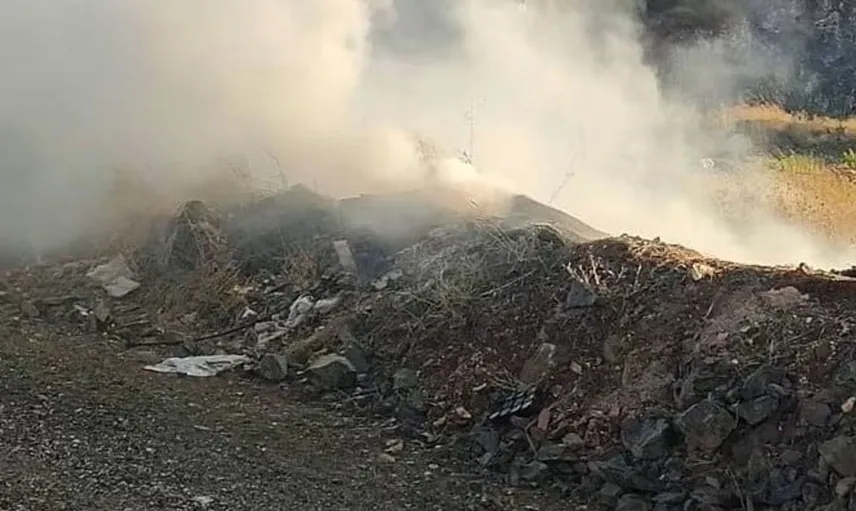 Pazaryeri'nde çöplük yangını paniğe sebep oldu