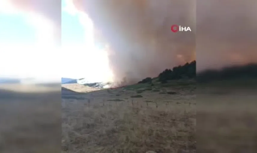 Ankara-Çankırı sınırındaki orman yangınına anında müdahale