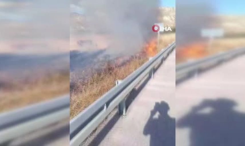 Nallıhan’da otluk alanda çıkan yangın kontrol altına alındı