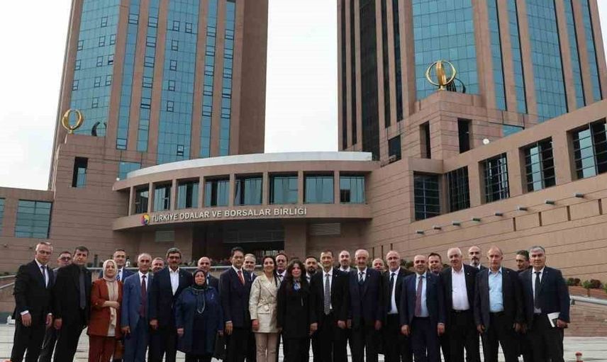 Erzurum Ticaret Borsası heyetinden TOBB Başkanı Hisarcıklıoğlu’na stratejik ziyaret