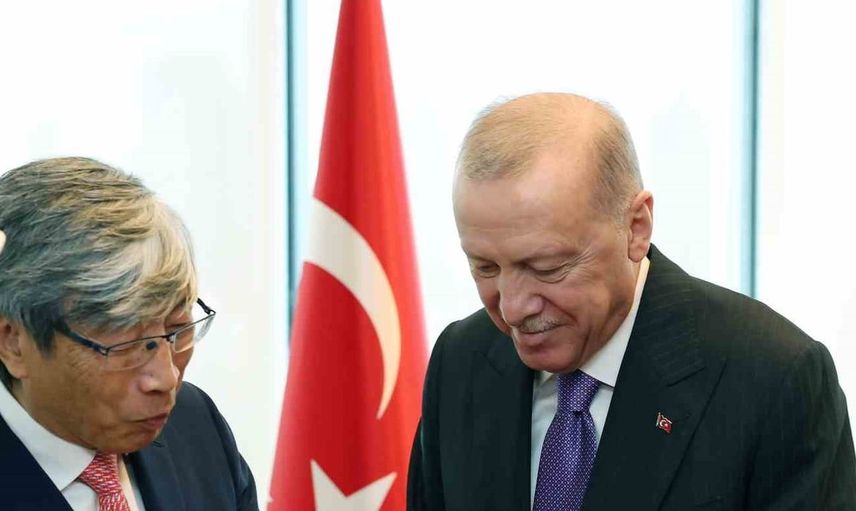 Cumhurbaşkanı Erdoğan, New York'ta doktor Patrick Soon-Shiong ile bir araya geldi