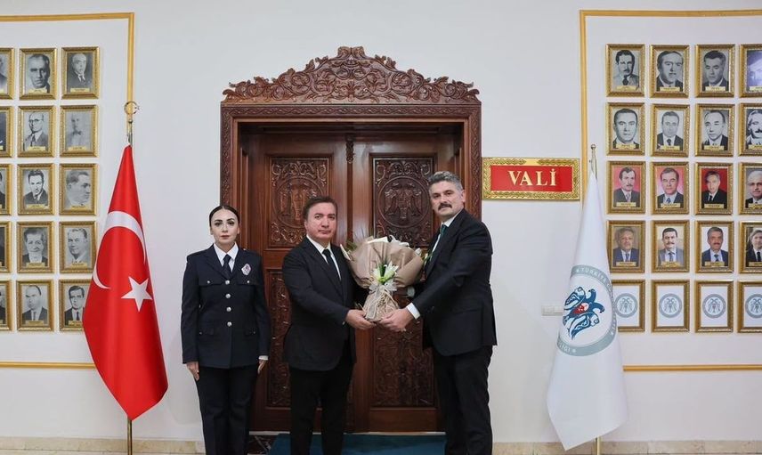 Vali aydoğdu, yeni emniyet müdürü doköz ile bir araya geldi