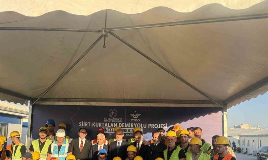 Siirt-Kurtalan demir yolu projesi hızla ilerliyor: 2030 hedefi daha da yaklaşmakta
