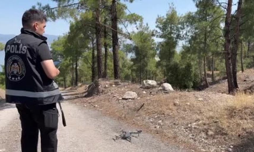 Burdur'da orman yangınlarına karşı drone destekli denetim