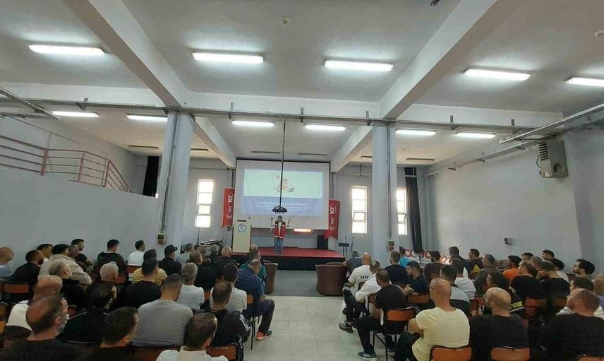 Bandırma'da hükümlülere kadına yönelik şiddetle mücadele eğitimi