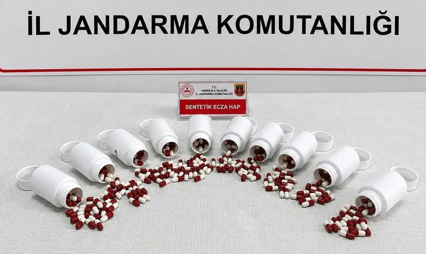 Kırıkkale'de düzenlenen uyuşturucu operasyonunda 544 hap ele geçirildi