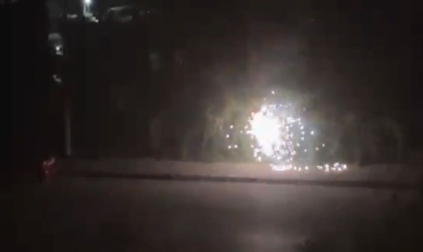 Adıyaman'da patlayan elektrik hattı paniğe neden oldu
