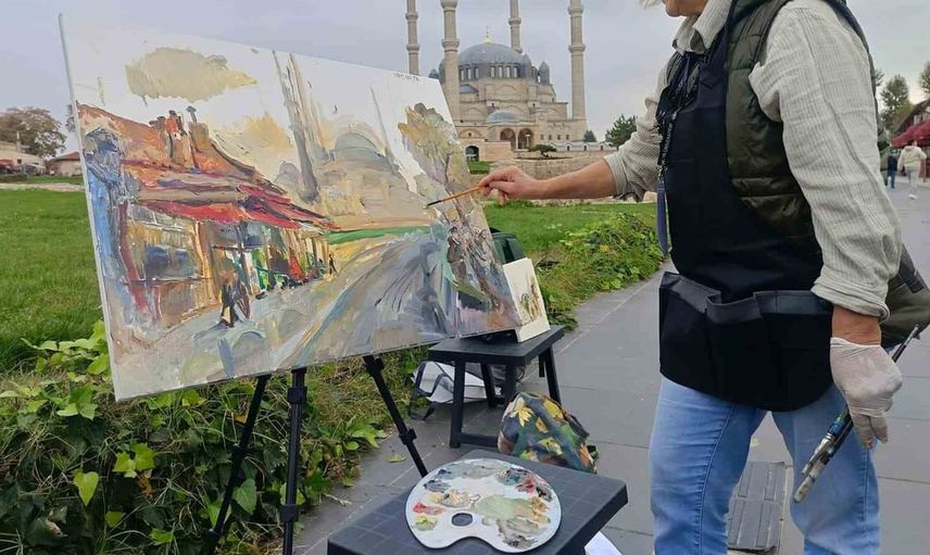 Edirne'deki uluslararası sanat buluşmasında Selimiye'ye ilham