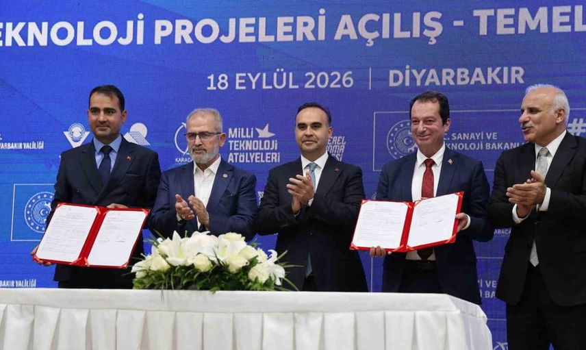 Diyarbakır'da sanayi ve teknoloji projeleri için önemli temel atma töreni