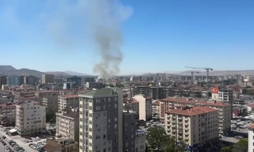 Kayseri'de çıkan ot yangını 6 dönüm alanı küle çevirdi