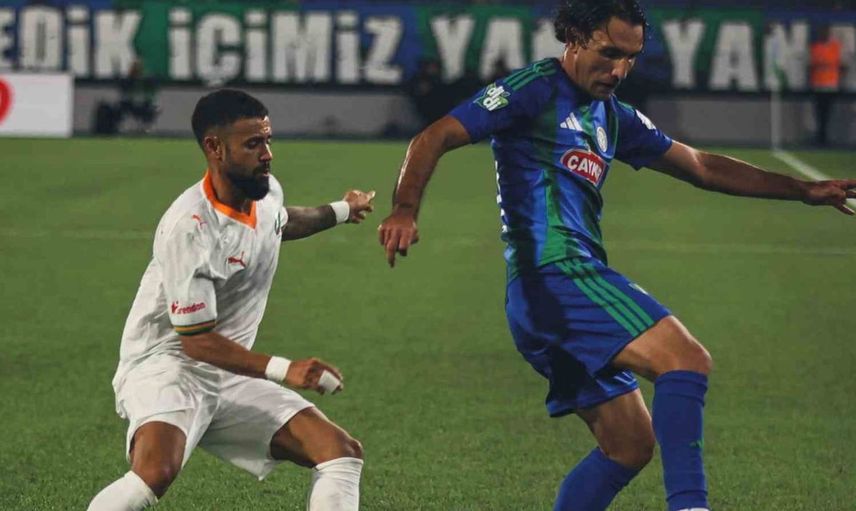 Çaykur Rizespor ve Alanyaspor golsüz berabere kaldı