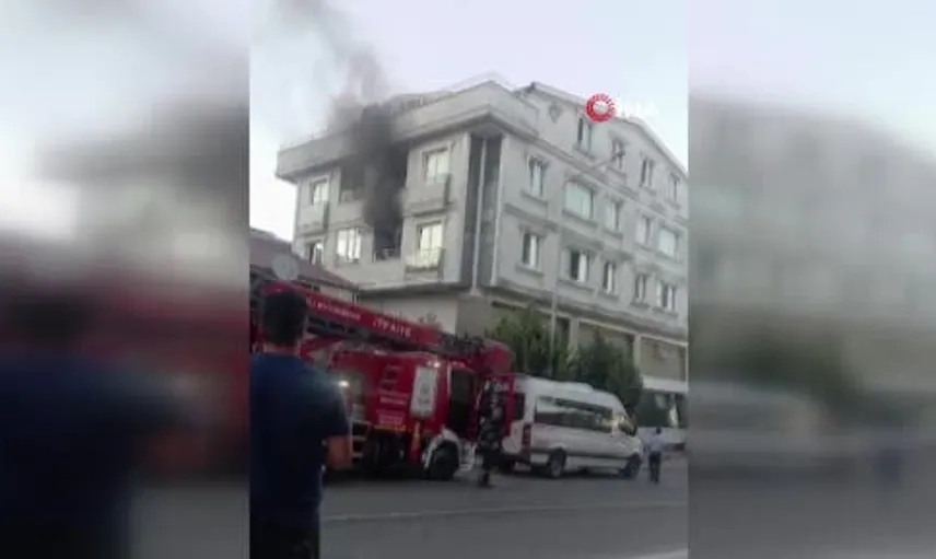Darıca'da yangın sırasında doğalgaz patlaması paniğe neden oldu