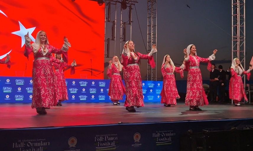 36. uluslararası samsun halk oyunları festivali final gösterisiyle sona erdi