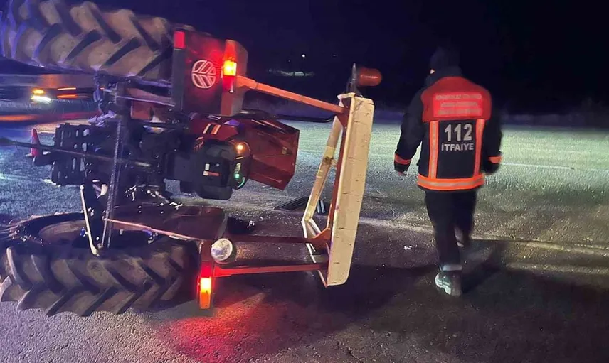 Elazığ'da traktör ve otomobil çarpıştı: iki kişi yaralandı