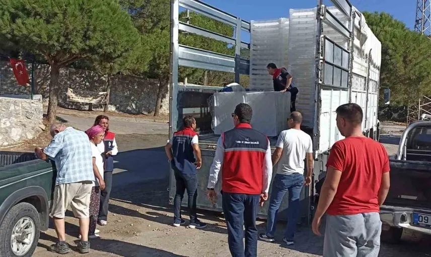 Söke'de incir üreticilerine destek: Yüzde 50 hibeli kerevet dağıtıldı