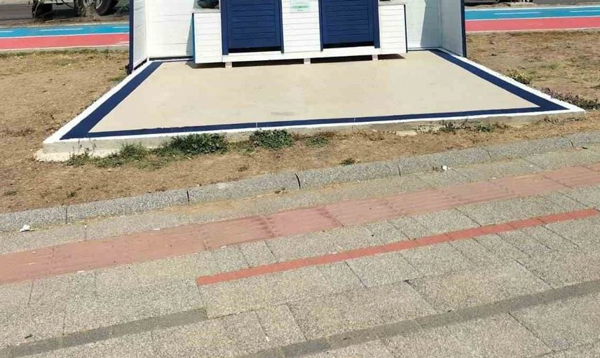 Bodrum'da mavi beyaz renklerle estetik çalışmalar sürüyor