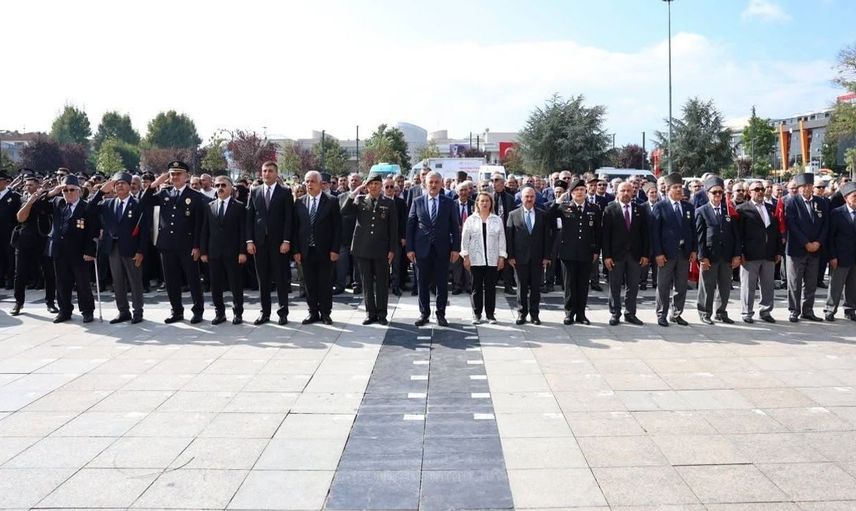 Düzce'de gaziler gününde vatanseverlik duyguları ön plandaydı