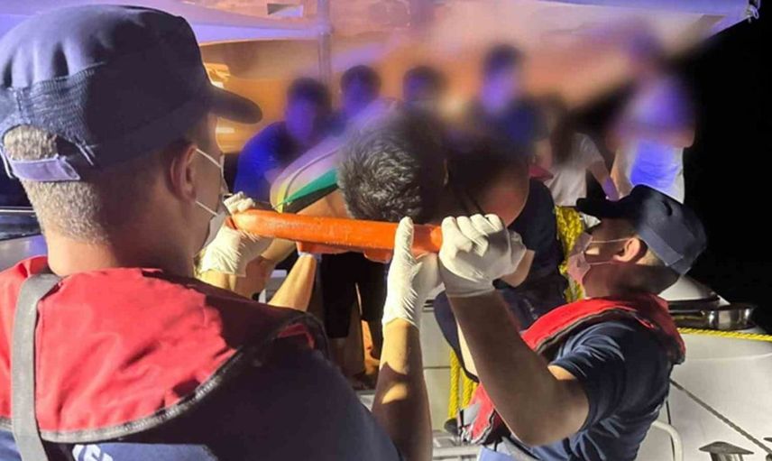 Dalaman'da özel teknede rahatsızlanan yolcuya hızlı müdahale