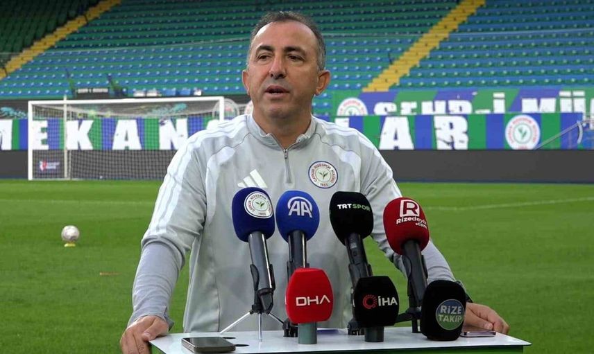 Rizespor teknik direktörü recep uçar, taraftardan destek bekliyor
