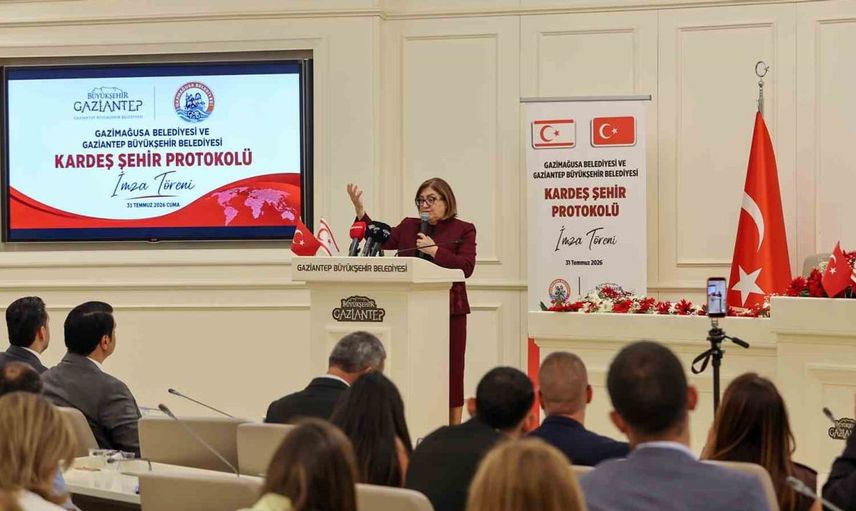 Gaziantep ve Gazimağusa kardeş şehir protokolü imzaladı