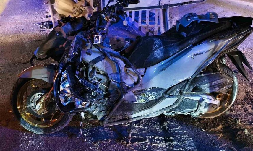 Hatay'da motosiklet kazasında 2 kişi yaralandı