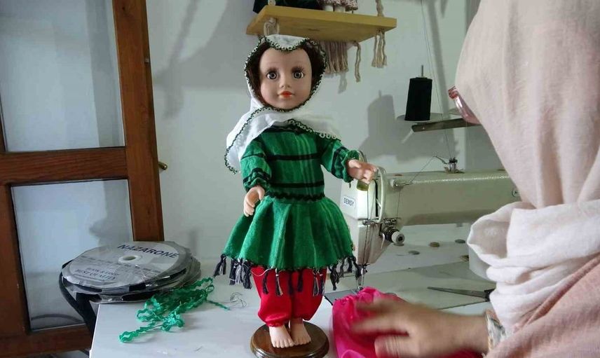 Trabzon'da atıl kumaşlar sanata dönüşüyor