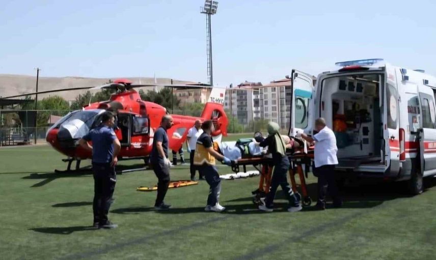 Darende'de aynı günde ikinci hava ambulansı talebi