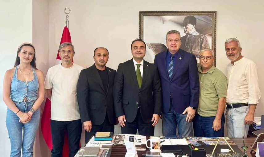 Menteşe kaymakamı muğla gazeteciler cemiyetiyle iletişimi güçlendiriyor