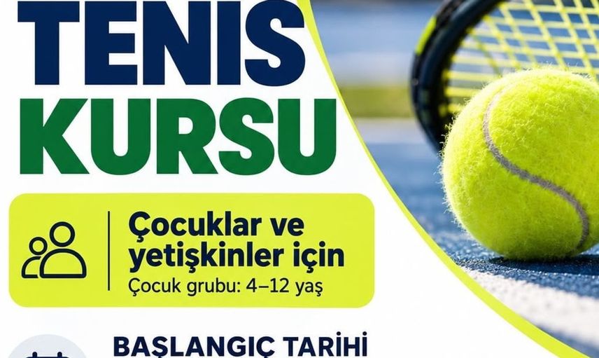 Bodrum'da herkese açık ücretsiz tenis kursu başlıyor