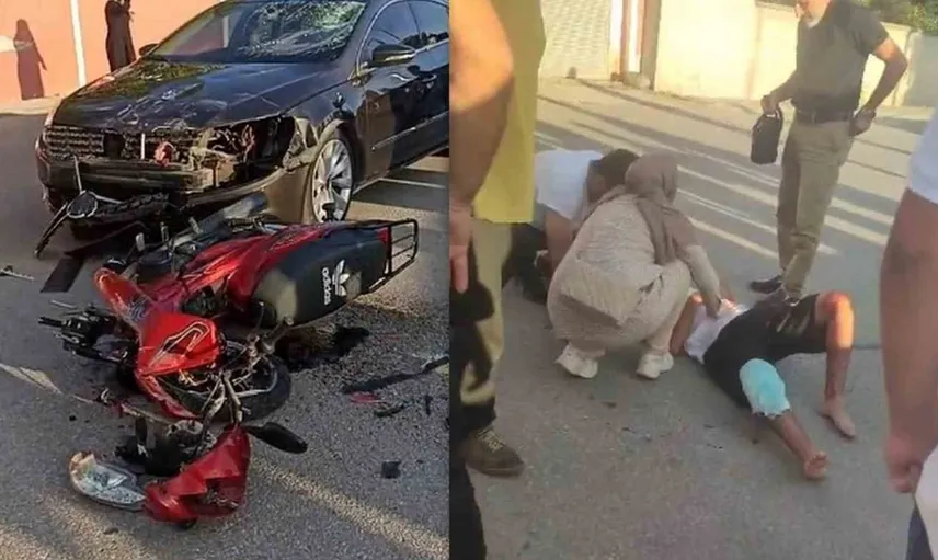 Erzincan'da motosiklet ile otomobil çarpıştı: 2 genç yaralı