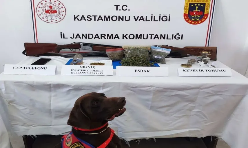 Kastamonu'da jandarmadan uyuşturucu operasyonu: 2 tutuklama