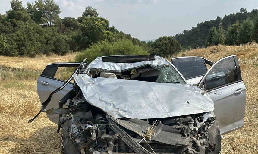 Uşak’ta otomobil takla attı: 1 ölü