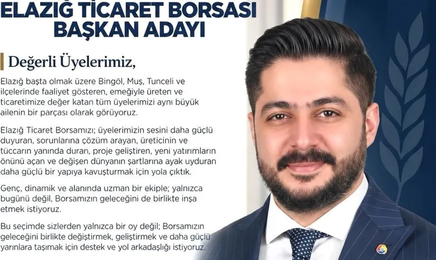 Şenol Arslan, Elazığ Ticaret Borsası için güç birliği çağrısında bulundu