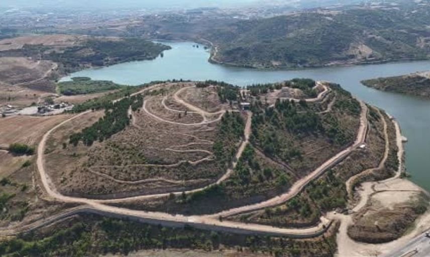 İnegöl Millet Bahçesi projesinde üst yapı çalışmaları başladı