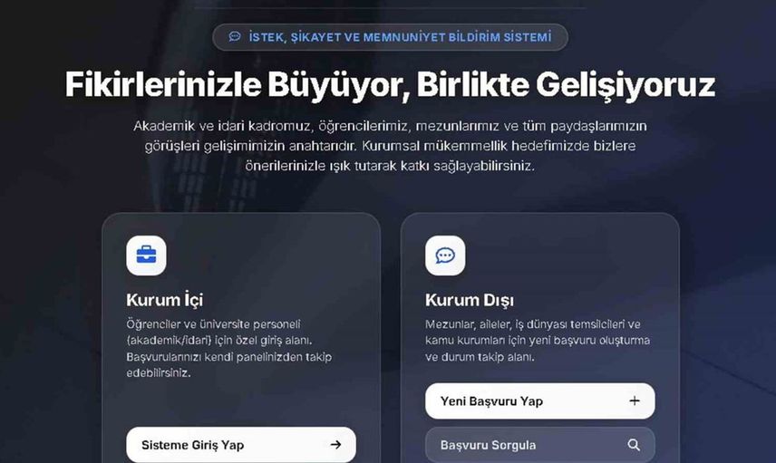 Muğla Sıtkı Koçman Üniversitesi, yeni sistemle paydaşlarının sesine kulak veriyor