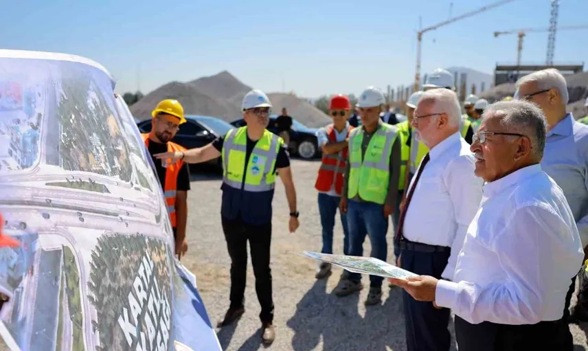 Kayseri'de Kartal kavşağı projesinde çalışmalar hızla ilerliyor