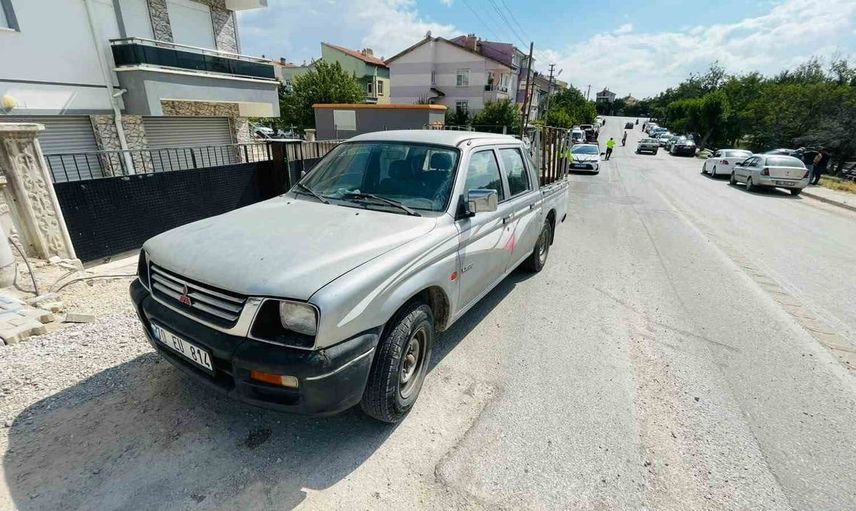 Karaman'da pikabın çarptığı bisikletli çocuk hastaneye kaldırıldı