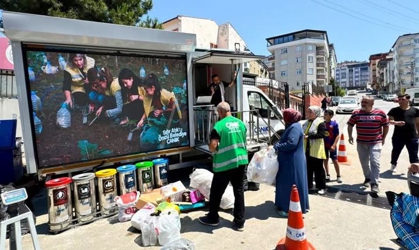 Sıfır atık projesiyle canik belediyesi aileleri destekliyor