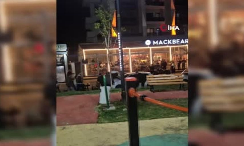 Karabük'te kavgada bir kişi yaralandı: Kavga anları kamerada