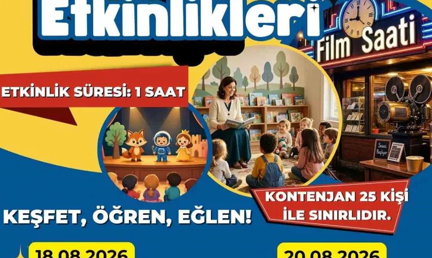Aydın kütüphanesinde çocuklar için 4 gün sürecek etkinlikler