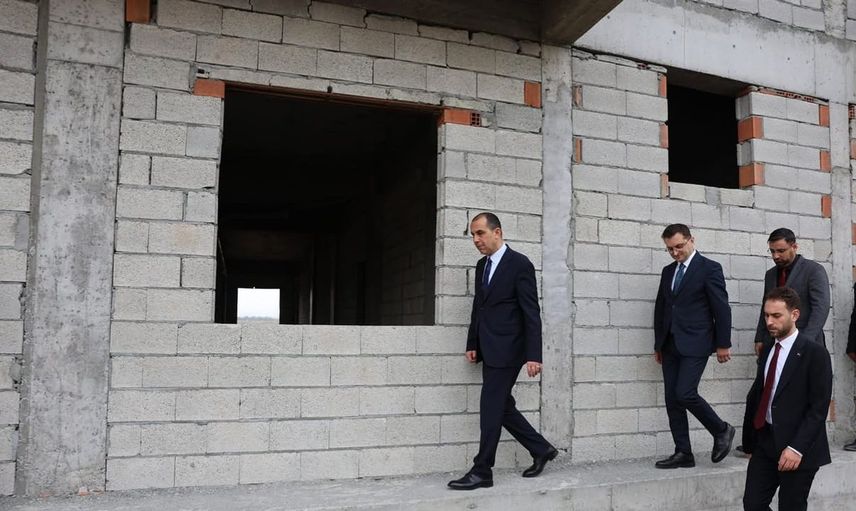 Iğdır valisi taşolar aralık ilçesindeki inşaatları yerinde inceledi