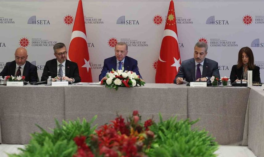 Cumhurbaşkanı Erdoğan, New York'ta düşünce kuruluşlarıyla buluştu