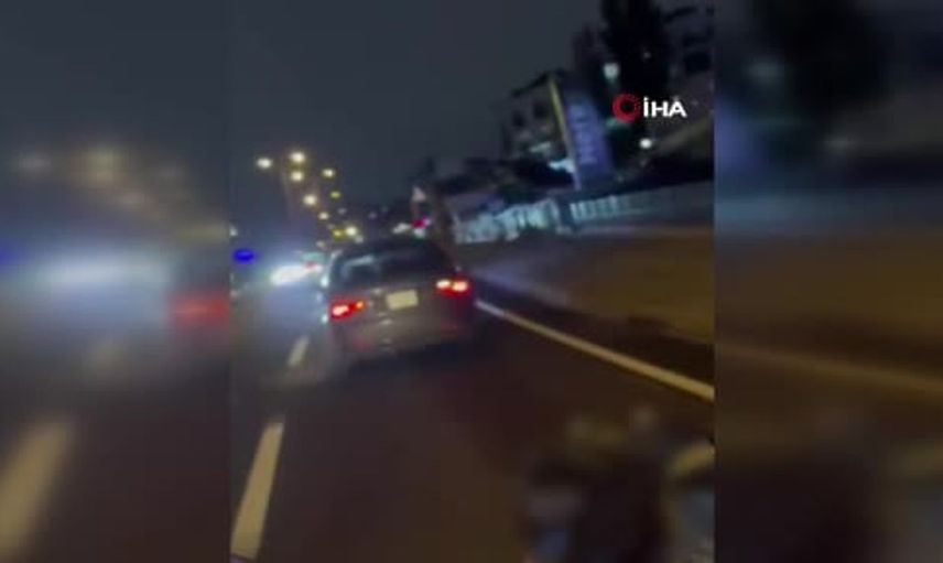 Beylikdüzü'nde drift kazası: Kaçan sürücü kısa sürede yakalandı