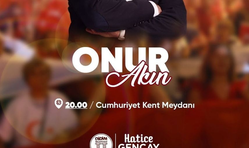 Cumhuriyet Bayramı'nda didim'de fener alayı ve onur akın konseri yapılacak