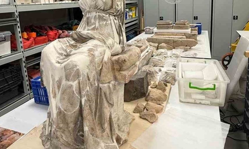 Ordu'da bulunan Kibele heykeli İstanbul'da restore ediliyor