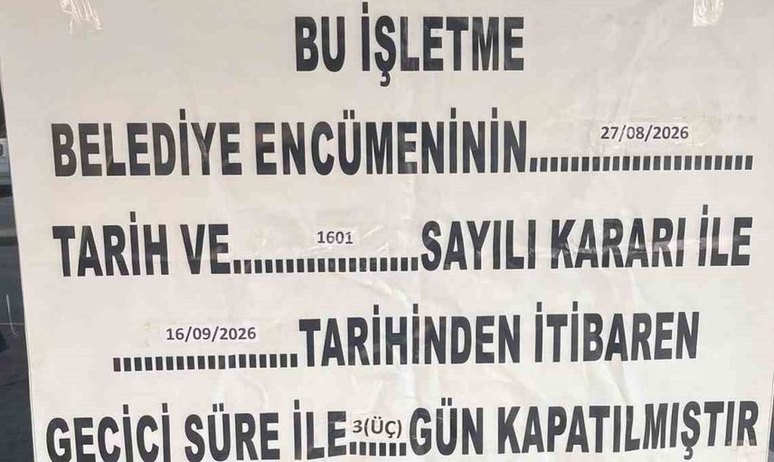Serik'te tarihi geçmiş ürün satışı yapan market mühürlendi