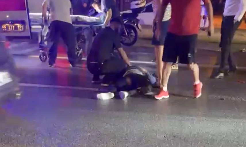 Samsun'da motosiklet kazasında genç kadın hayatını kaybetti