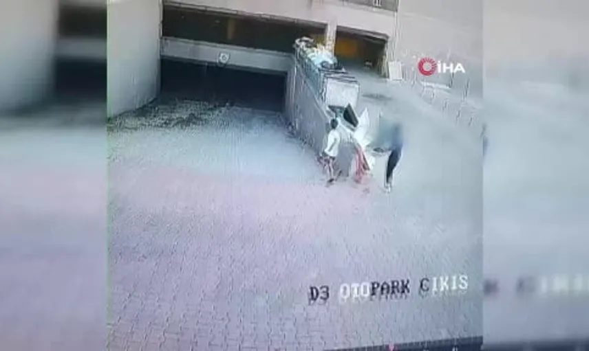 Esenyurt'ta otopark yangını öncesi görüntüler gün yüzüne çıktı